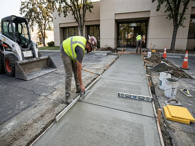 Handrail Footing Installation Modesto Ca