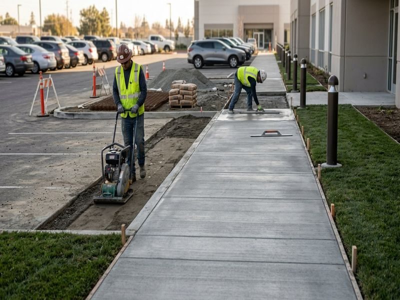 Commercial Sidewalk Installation Modesto Ca