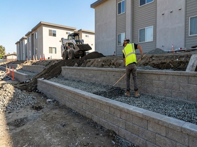 Site Grade Separation Walls Modesto Ca