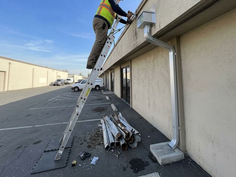 Scupper Downspout Repairs Modesto Ca