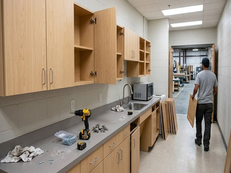 Breakroom Cabinetry Updates Modesto Ca