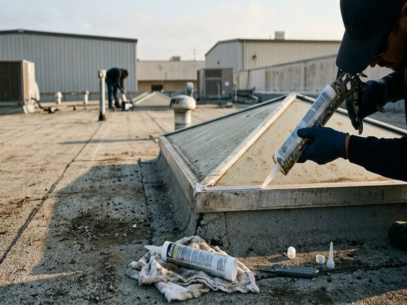 Skylight Coating Sealing Modesto Ca